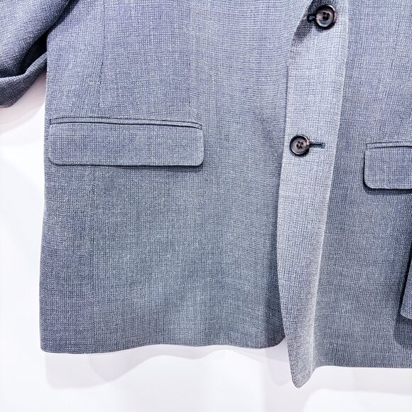 MOORES Grey silk wool blazer | Mens tailored classic lightweight | 46R * - Picture 5 of 8